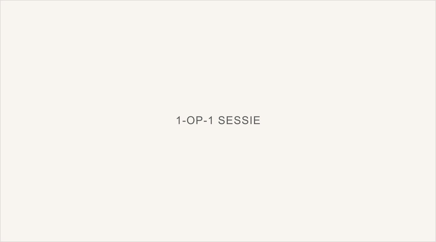 1-op-1 sessie